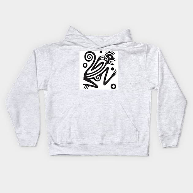 Mexican Motif Abstract Art Kids Hoodie by BruceALMIGHTY Baker